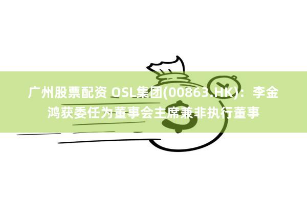 广州股票配资 OSL集团(00863.HK)：李金鸿获委任为董事会主席兼非执行董事